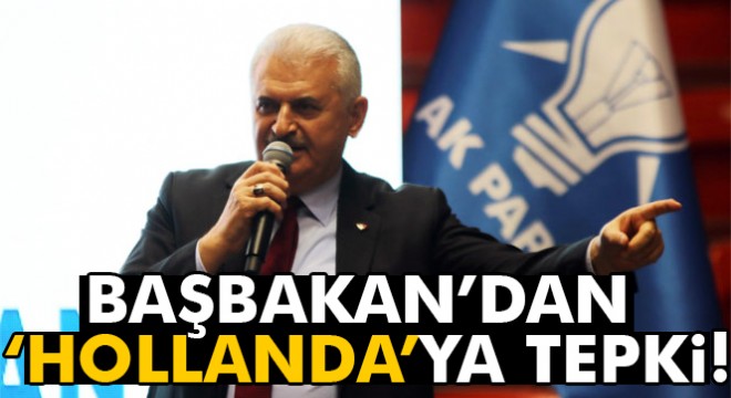 Başbakan dan Hollanda ya tepki