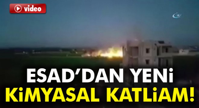 Suriye rejim güçlerinden İdlib e fosfor gazlı saldırı