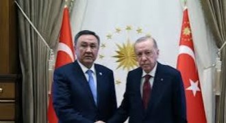 Erdoğan, TDT Genel Sekreteri Ömüraliyev’i Kabul Etti