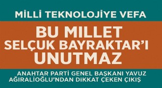 Yavuz Ağıralioğlu’ndan Bayraktar’a Destek